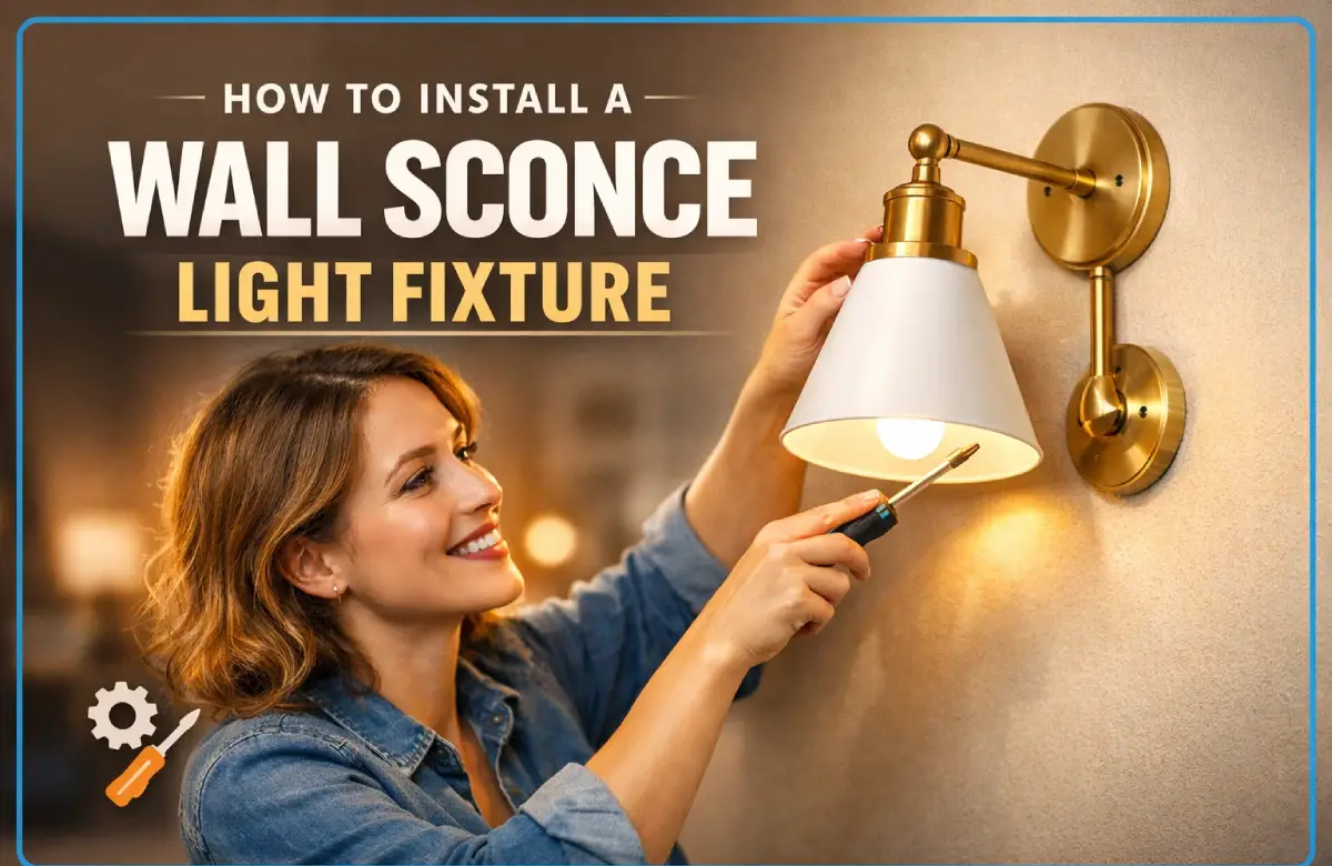 How To Install A Wall Sconce Light Fixture